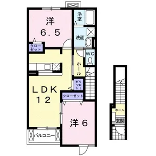 アスタ−ラビスタⅢ【2階】の間取り