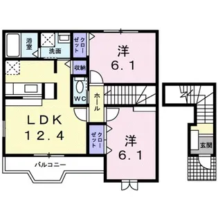 レジデンス・丸栖Ⅰ【2階】の間取り