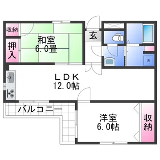 メゾン・ド・モア【1-C号室】の間取り