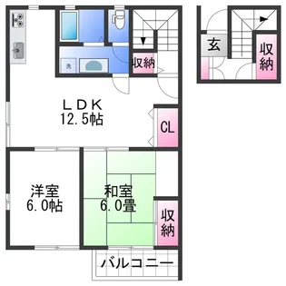 ガーデンコート中之島【2階】の間取り