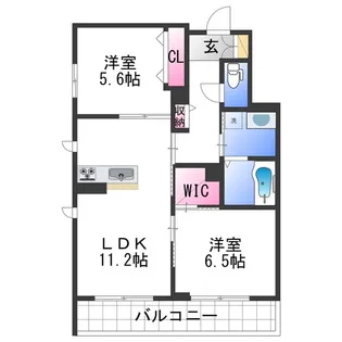 BEREO HIKO−U太田【2階】の間取り