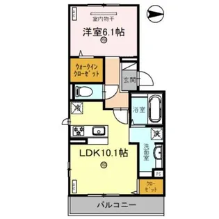 ナピカⅡ【1階】の間取り