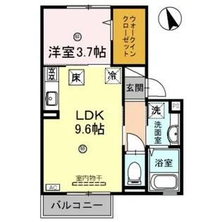 D−room毛見【1階】の間取り