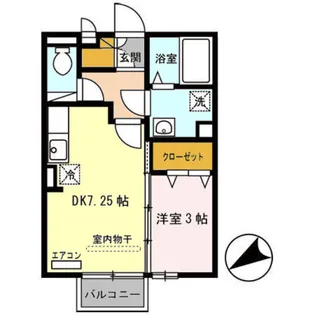ハイツグラース【1階】の間取り