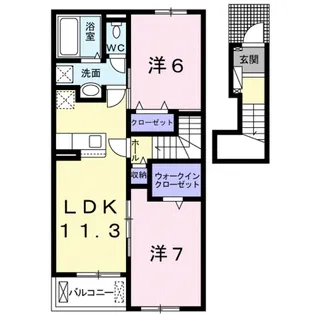 ラペーシュ神田【2階】の間取り