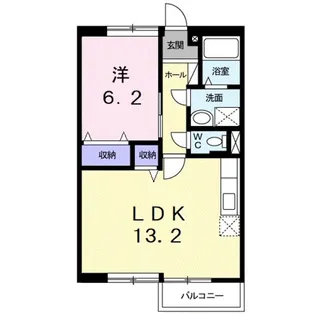 メゾンネイティブピーチ【2階】の間取り