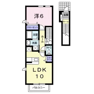 ブリジャールⅡ【2階】の間取り