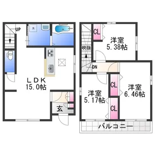 和歌山県和歌山市西浜【一戸建】の間取り