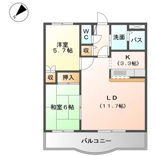 ラフォーレ21【1階】の間取り