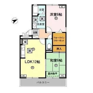 ファースト西浜【1階】の間取り