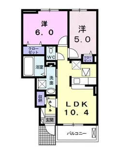 シャンティ Ⅱ【1階】の間取り