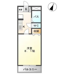 ウィンドミル ケイ【3階】の間取り