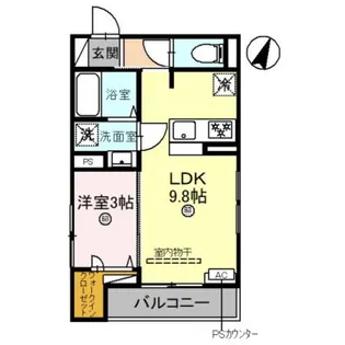 D−Luce 秋月【3階】の間取り