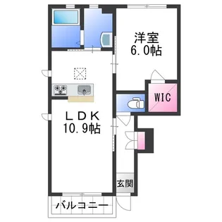 シャーメゾン紀三井寺ⅡC棟【1階】の間取り
