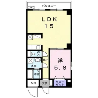 U−Buil十二番丁 Ⅱ【4階】の間取り