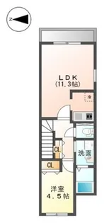 ソレアードⅢ【2階】の間取り
