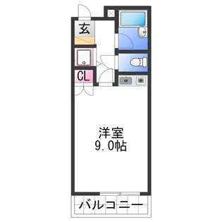 シャルマンフジ中之島弐番館【1階】の間取り
