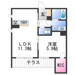 BEREO HIKO−U太田【1階】の間取り