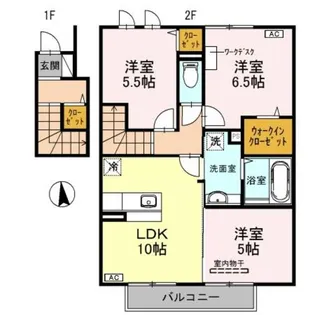 D−roomシルクマムB【2階】の間取り