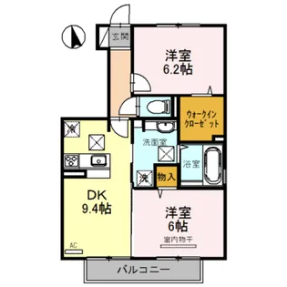 D−room西庄【1階】の間取り