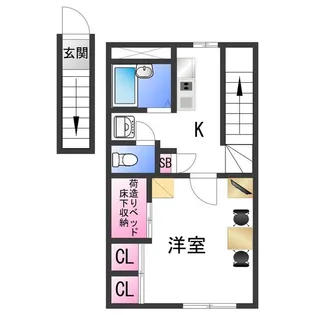 レオパレスWIN【2階】の間取り