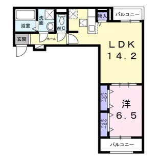 プラージュ【1階】の間取り