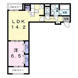 プラージュ【2階】の間取り