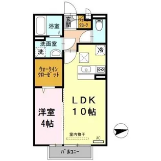 ルナ・クレシエンテ【1階】の間取り