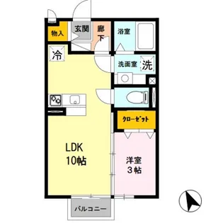エスポワール金龍寺【2階】の間取り