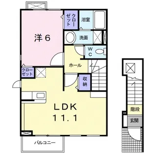LinoコートⅡ【2階】の間取り