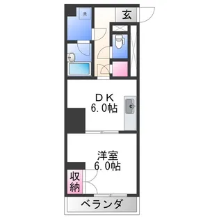 フューチャー本町【5階】の間取り