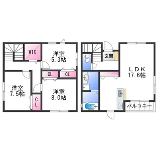 和歌山県和歌山市加納【一戸建】の間取り