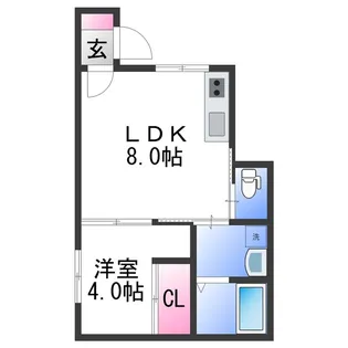 N MAISON島橋【1階】の間取り