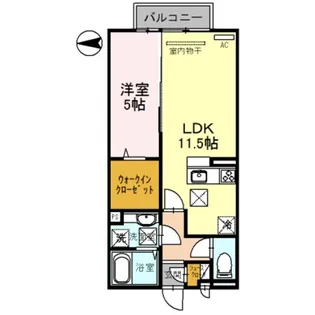ラズベリー荘【2階】の間取り