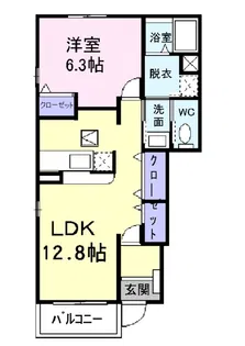 ミアマーユB【1階】の間取り