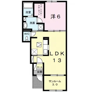 ベルファミーユ Ⅱ【0106号室】の間取り