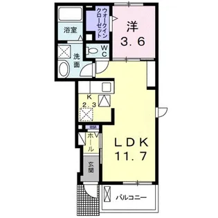 ソレイユT・D Ⅲ【1階】の間取り