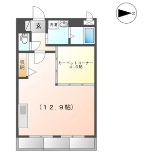 プリオール紀伊【3階】の間取り