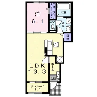 MinicoⅡ【0102号室】の間取り