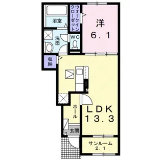 MinicoⅡ【1階】の間取り
