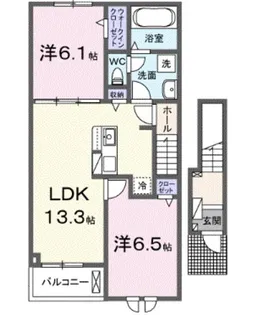 MinicoⅡ【0202号室】の間取り