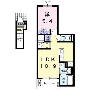 ラポール西庄【2階】の間取り