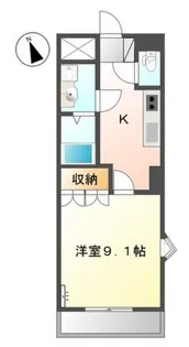 アムール・ミナト【2階】の間取り