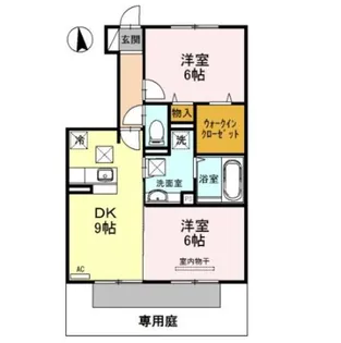D−roomシルクマムB【1階】の間取り