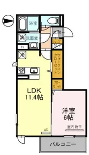 D−room宇須 光【1階】の間取り