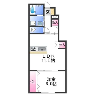 グランニエル【0106号室】の間取り