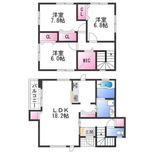 和歌山県和歌山市野崎【一戸建】の間取り