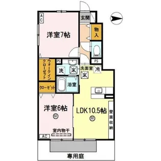 D−room内原 A棟【1階】の間取り