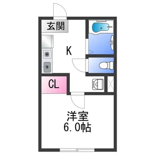 ルフトワン三葛【2階】の間取り