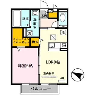 フェリーチェ小雑賀B棟【1階】の間取り